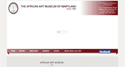 Desktop Screenshot of africanartmuseum.org
